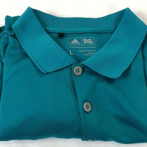 Adidas Short Sleeve Polo Shirt Green w/Logo sleeve